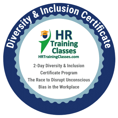 2-Day Diversity & Inclusion Certificate Program_ The Race to Disrupt Unconscious Bias in the Workplace Badge